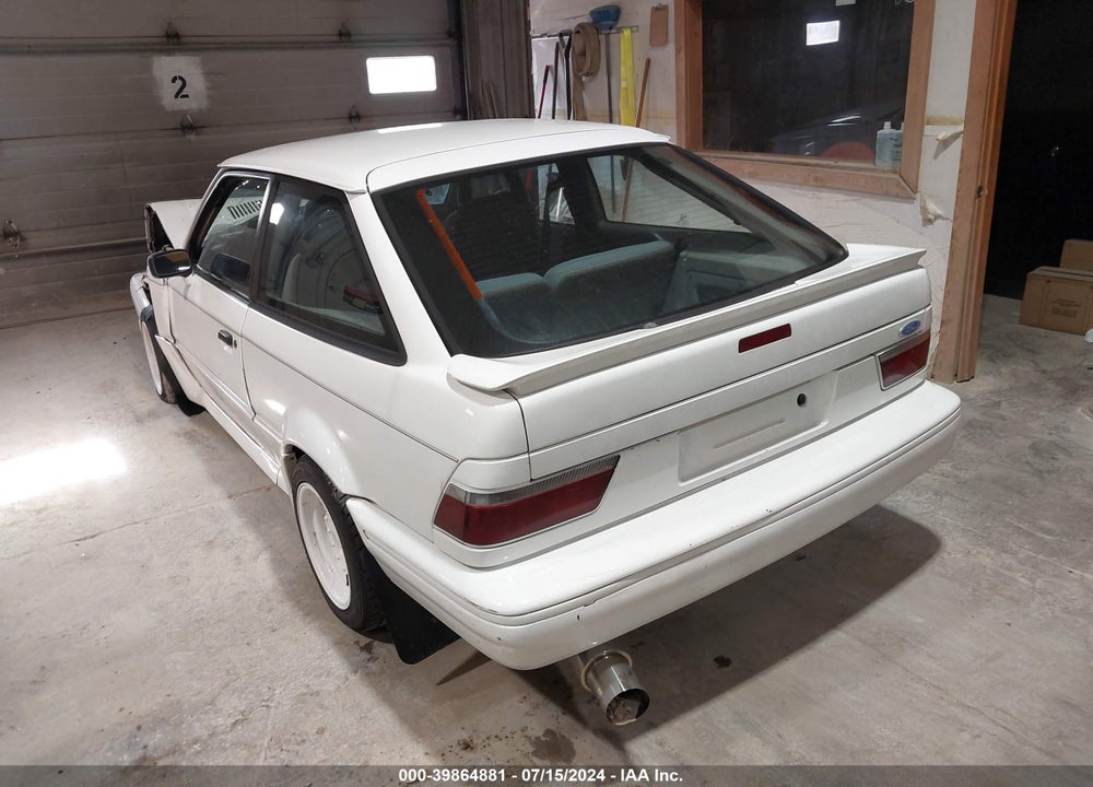 1989 FORD ESCORT GT VIN: 1FAPP93J0KW103279