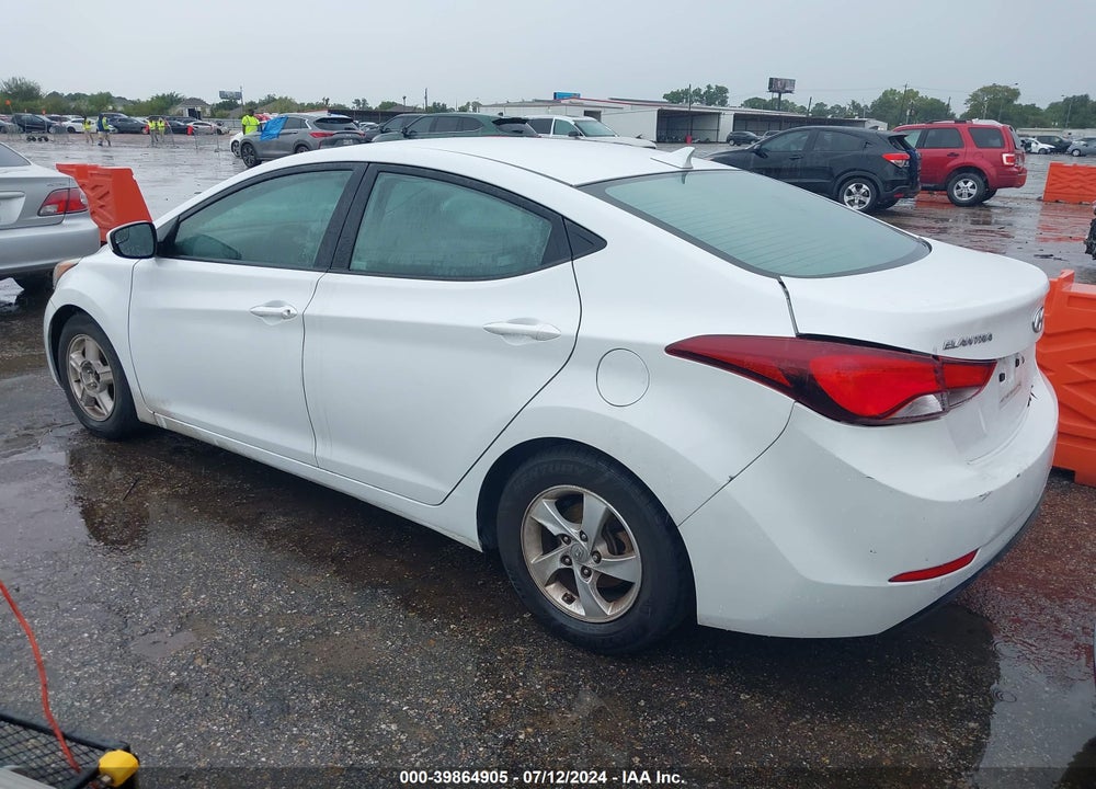 2015 HYUNDAI ELANTRA SE VIN: 5NPDH4AE7FH634249