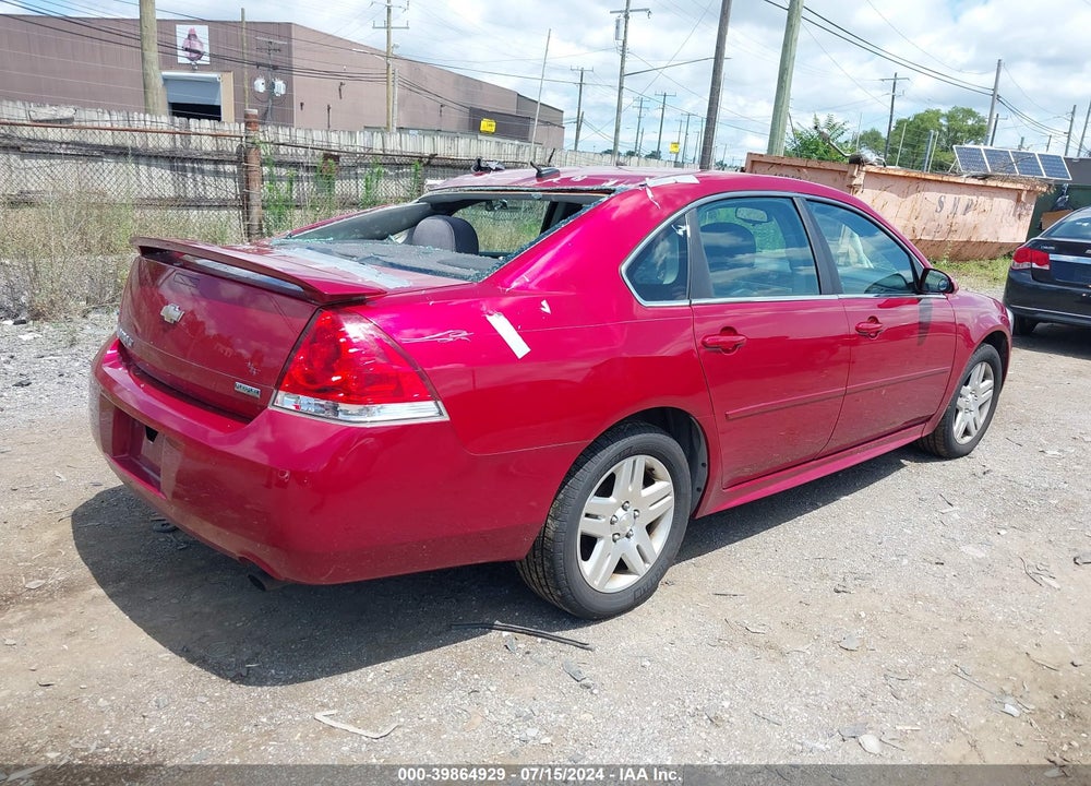 2013 CHEVROLET IMPALA LT VIN: 2G1WB5E36D1134972