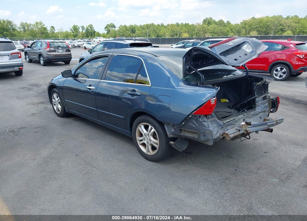 2007 HONDA ACCORD 2.4 EX VIN: 1HGCM56777A011327