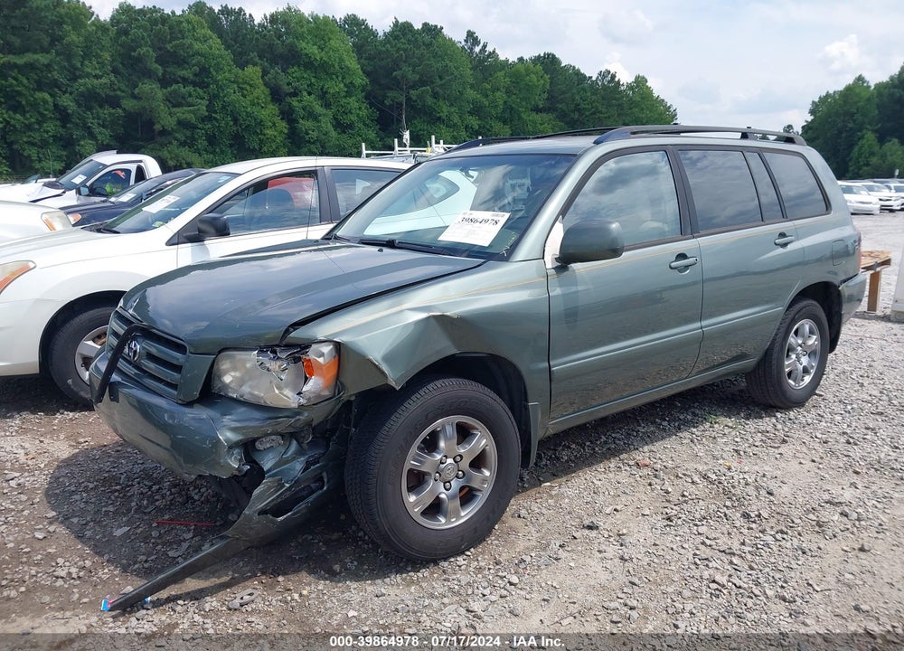 2005 TOYOTA HIGHLANDER V6 VIN: JTEGP21A950072394