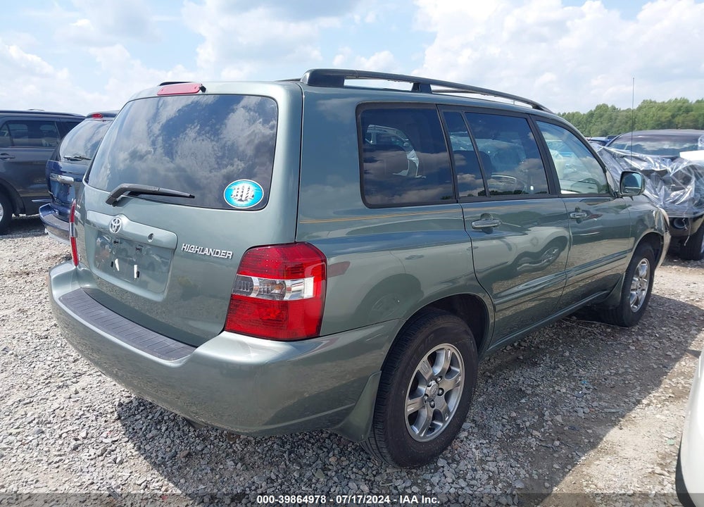 2005 TOYOTA HIGHLANDER V6 VIN: JTEGP21A950072394