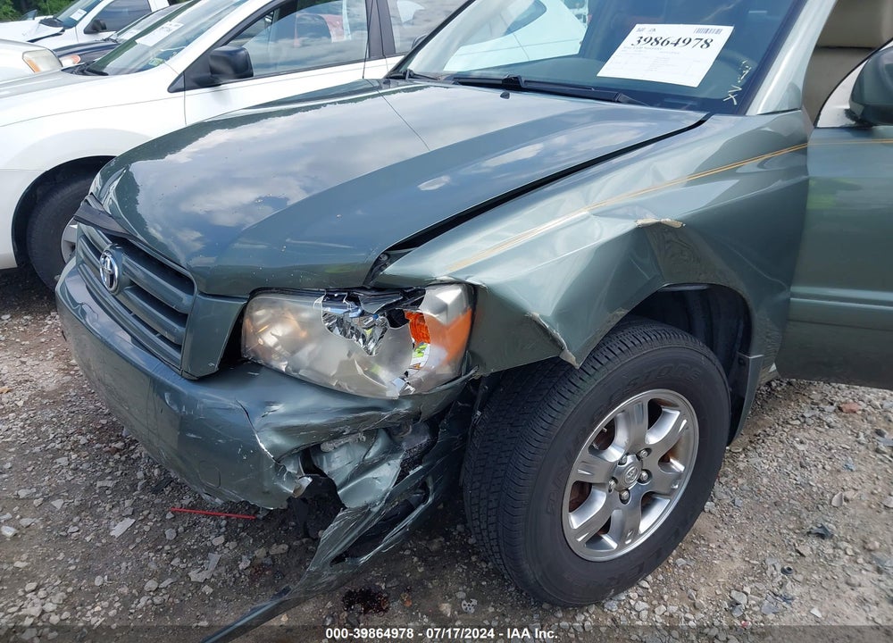 2005 TOYOTA HIGHLANDER V6 VIN: JTEGP21A950072394