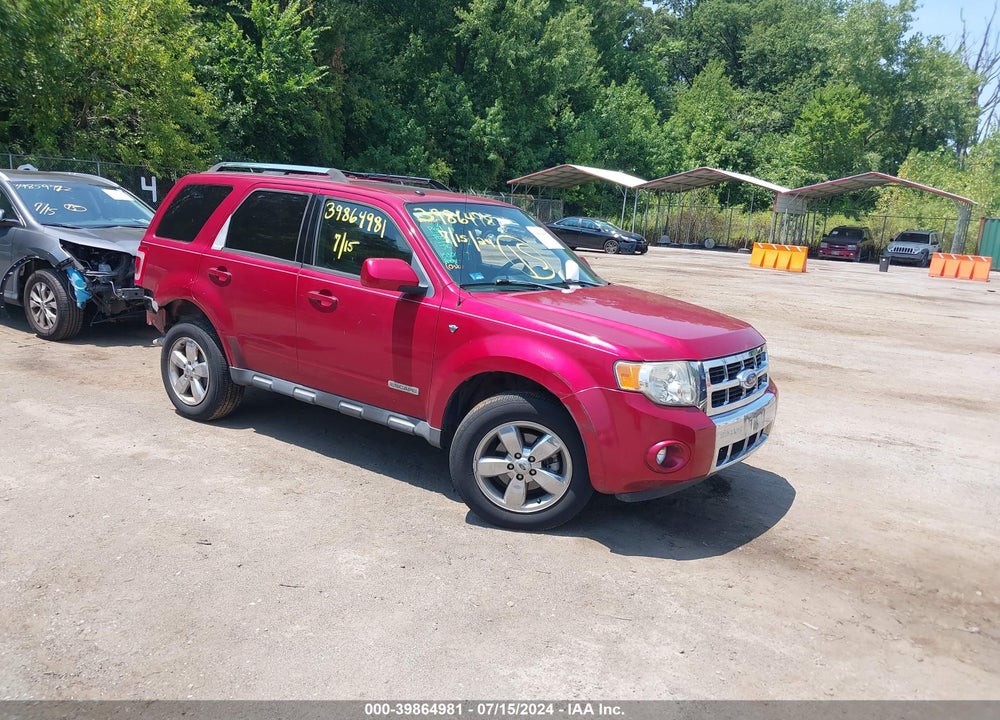 2008 FORD ESCAPE LIMITED VIN: 1FMCU04138KA68020