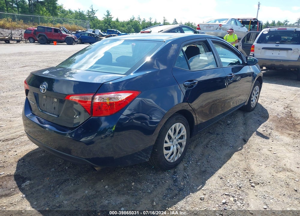 2019 TOYOTA COROLLA LE VIN: 5YFBURHE9KP870548