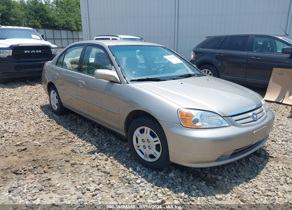 2002 HONDA CIVIC LX VIN: 1HGES16672L052293