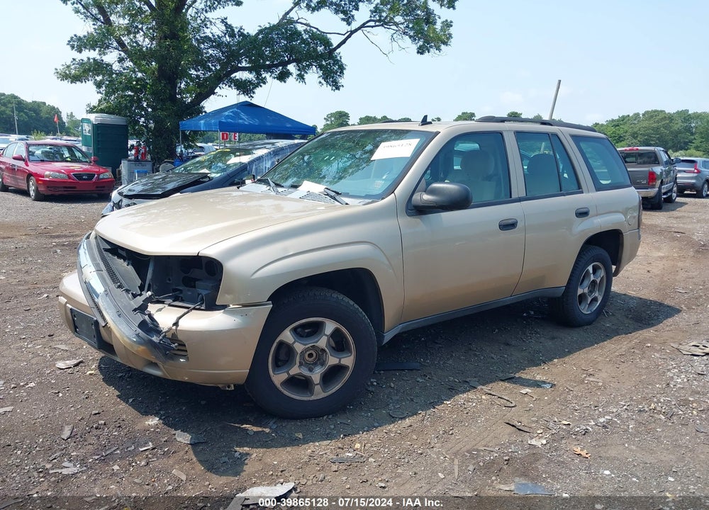2007 CHEVROLET TRAILBLAZER LS VIN: 1GNDS13SX72266033