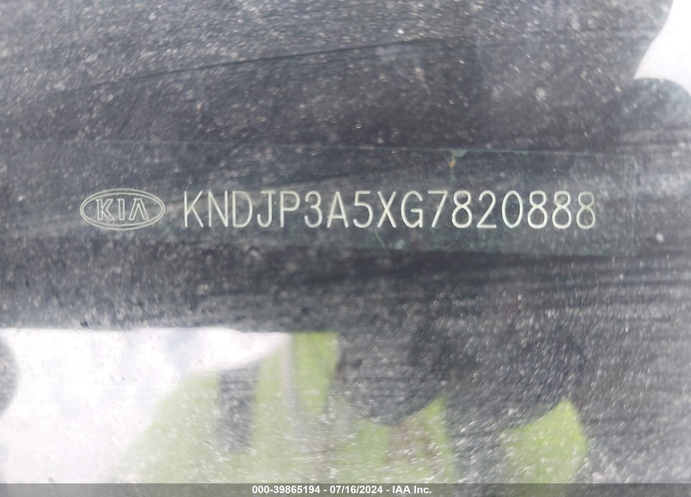 2016 KIA SOUL VIN: KNDJP3A5XG7820888