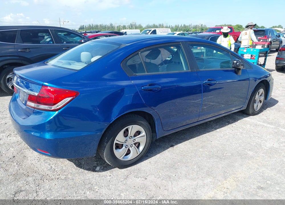 2014 HONDA CIVIC LX VIN: 19XFB2F55EE074516