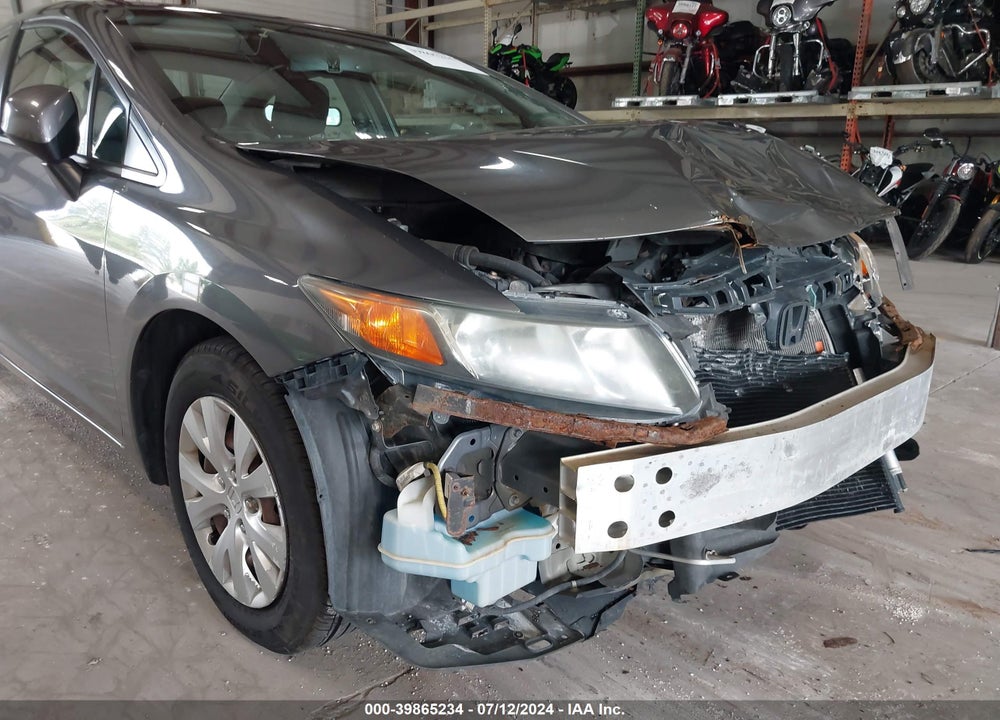 2012 HONDA CIVIC LX VIN: 19XFB2F57CE026531