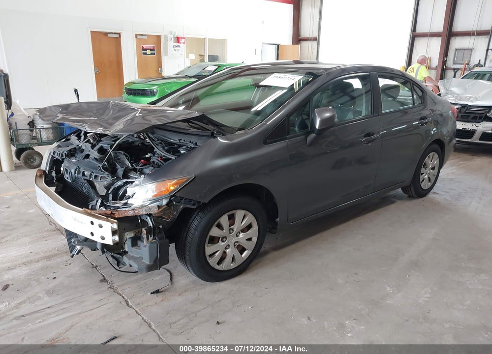 2012 HONDA CIVIC LX VIN: 19XFB2F57CE026531