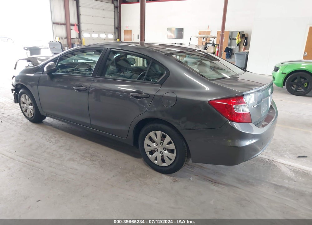 2012 HONDA CIVIC LX VIN: 19XFB2F57CE026531
