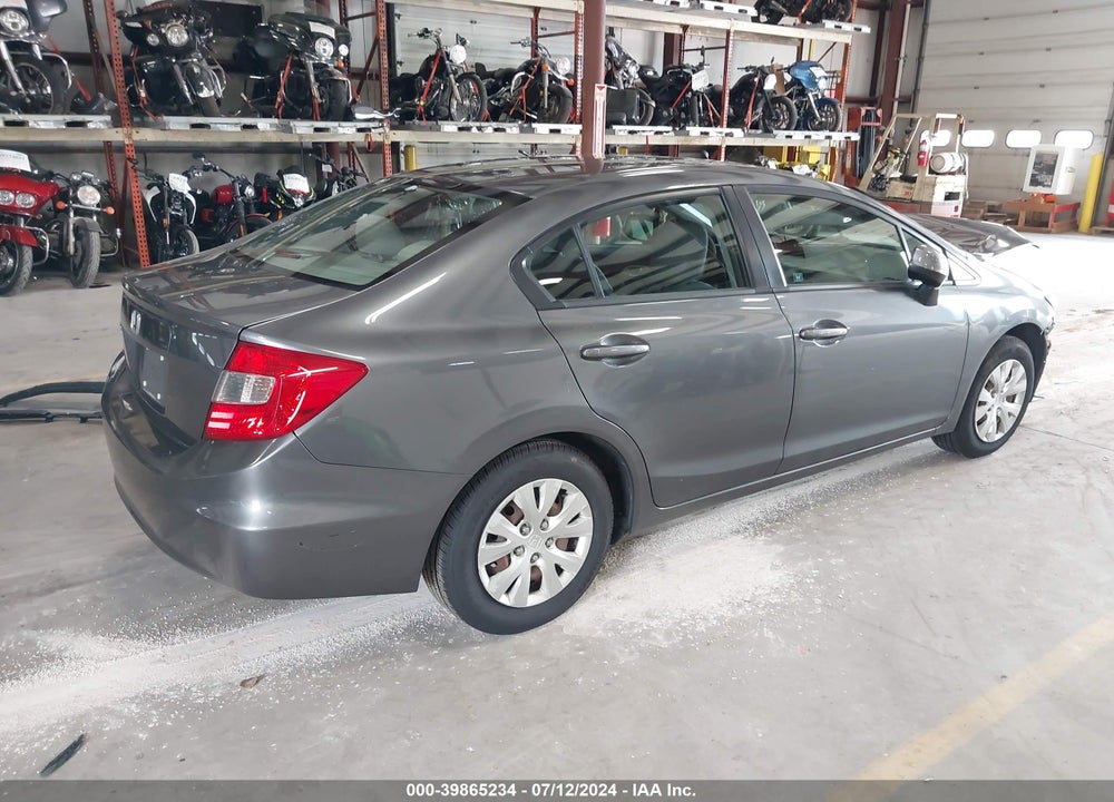 2012 HONDA CIVIC LX VIN: 19XFB2F57CE026531