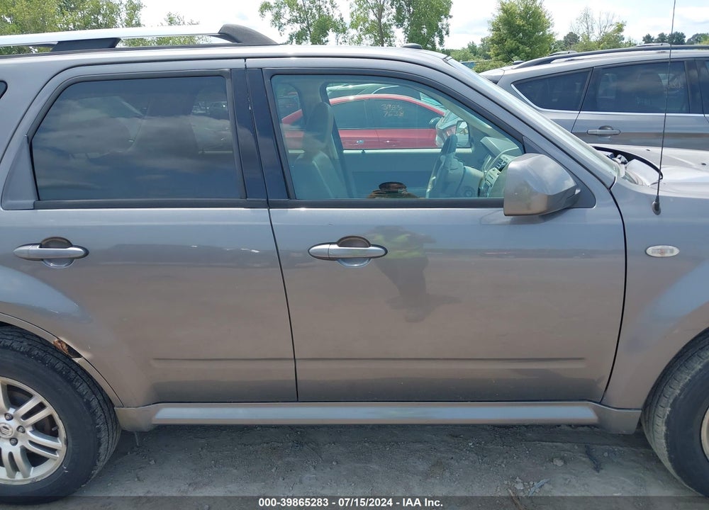 2009 MERCURY MARINER PREMIER V6 VIN: 4M2CU97G49KJ06116