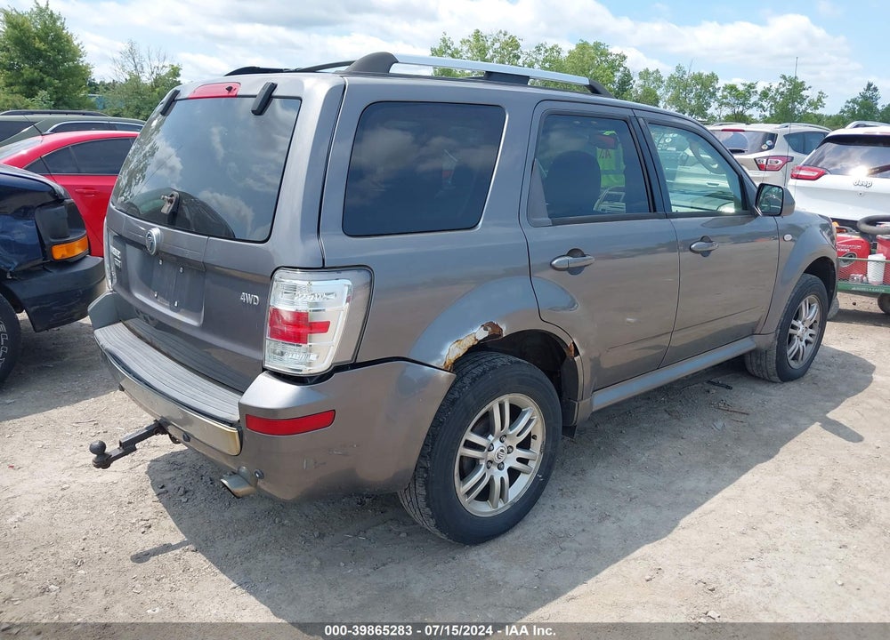 2009 MERCURY MARINER PREMIER V6 VIN: 4M2CU97G49KJ06116