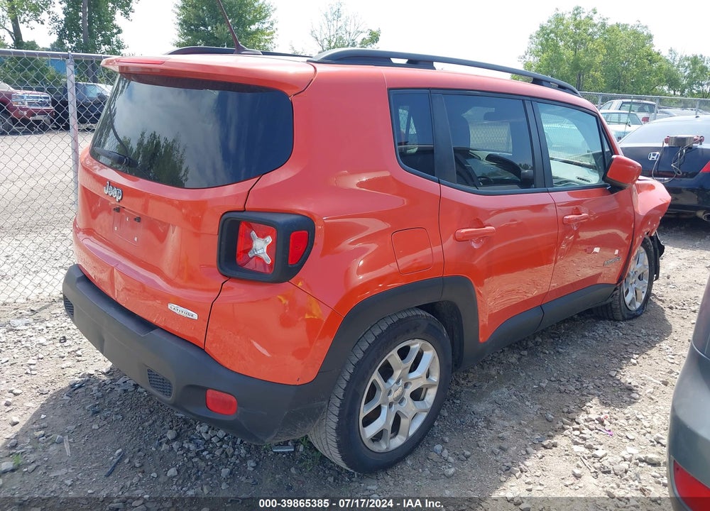 2015 JEEP RENEGADE LATITUDE VIN: ZACCJABT1FPC09029