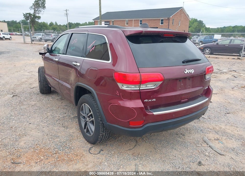 2017 JEEP GRAND CHEROKEE LIMITED 4X4 VIN: 1C4RJFBG2HC948329