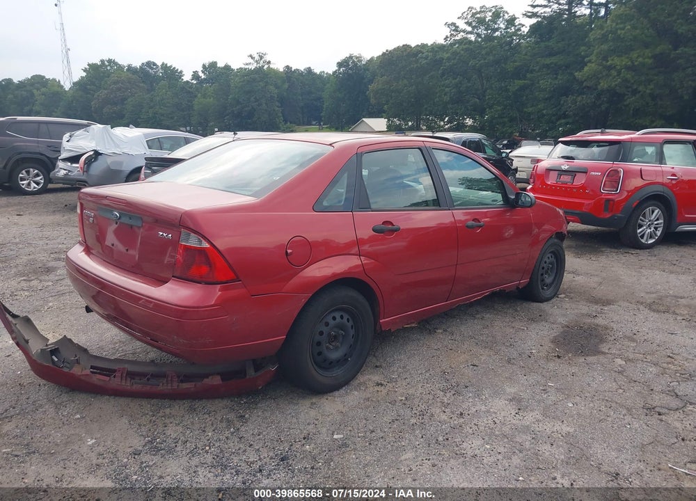 2005 FORD FOCUS ZX4 VIN: 1FAFP34N55W215042