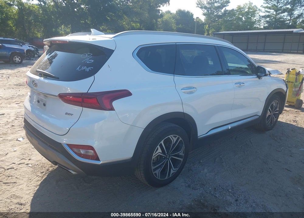 2019 HYUNDAI SANTA FE ULTIMATE 2.0T VIN: 5NMS53AA5KH129812