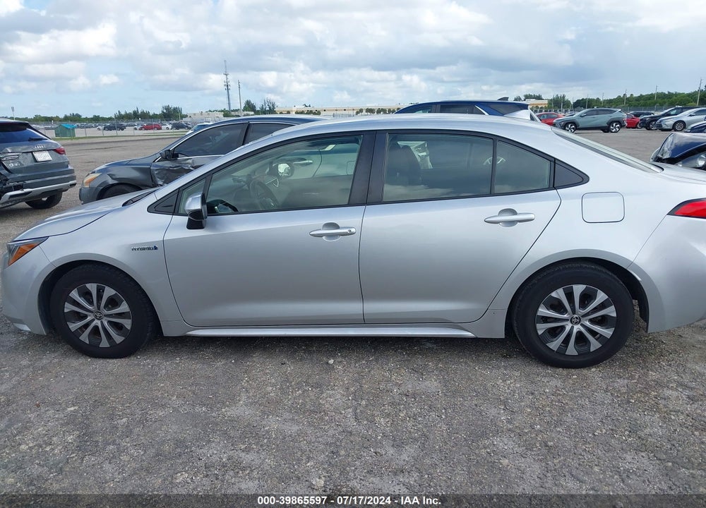 2021 TOYOTA COROLLA HYBRID LE VIN: JTDEAMDE2MJ032531