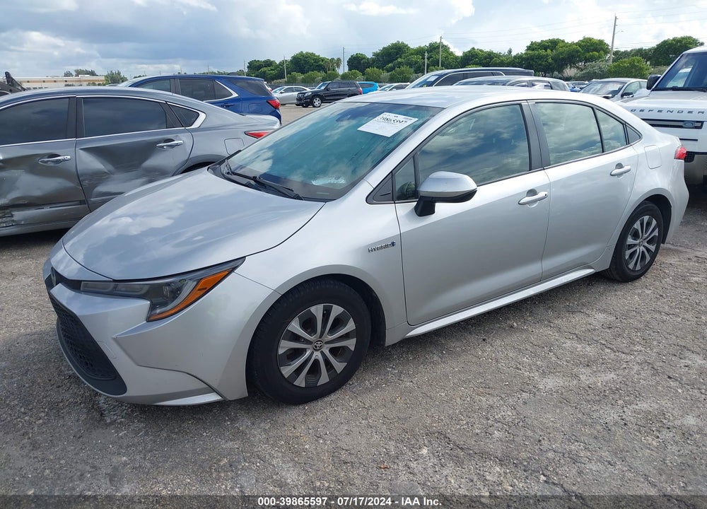 2021 TOYOTA COROLLA HYBRID LE VIN: JTDEAMDE2MJ032531