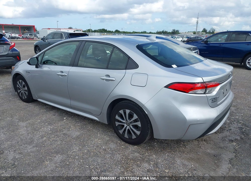 2021 TOYOTA COROLLA HYBRID LE VIN: JTDEAMDE2MJ032531