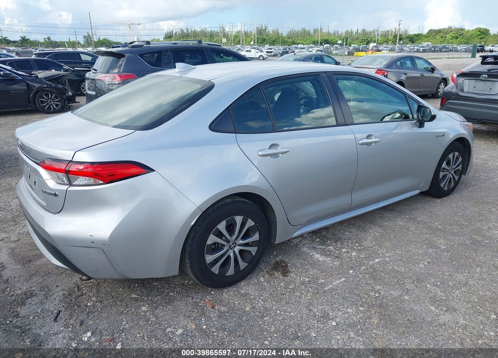 2021 TOYOTA COROLLA HYBRID LE VIN: JTDEAMDE2MJ032531