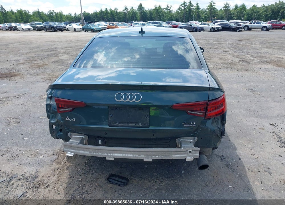 2018 AUDI A4 2.0T PREMIUM/2.0T TECH PREMIUM VIN: WAUENAF43JA054618
