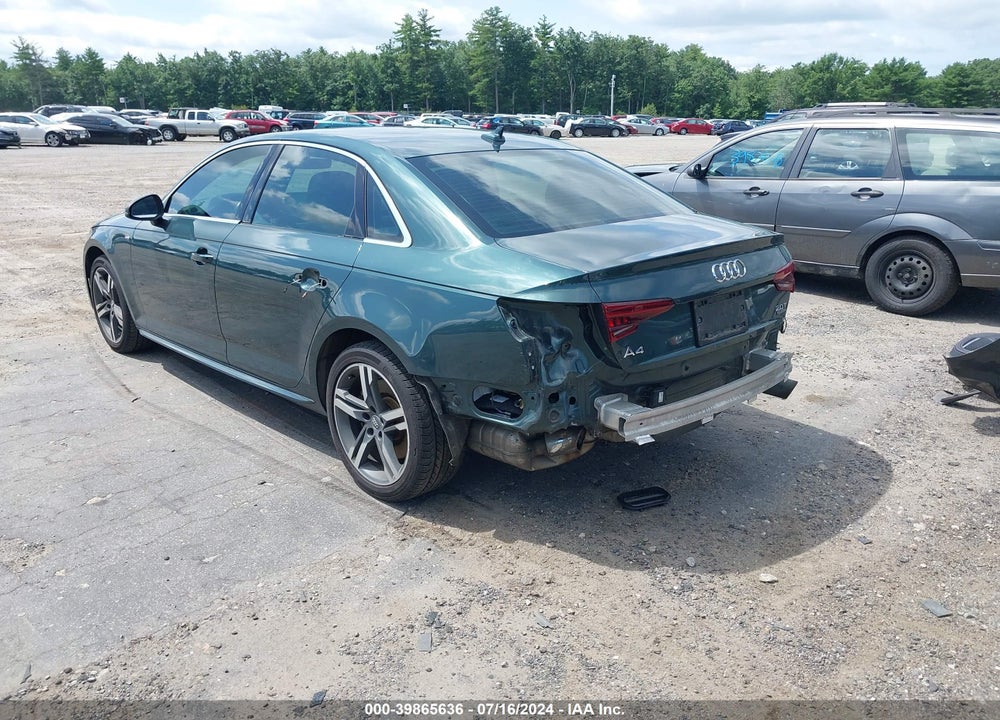 2018 AUDI A4 2.0T PREMIUM/2.0T TECH PREMIUM VIN: WAUENAF43JA054618