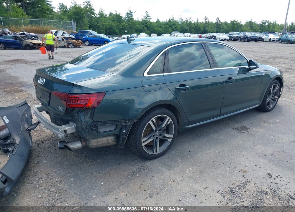 2018 AUDI A4 2.0T PREMIUM/2.0T TECH PREMIUM VIN: WAUENAF43JA054618