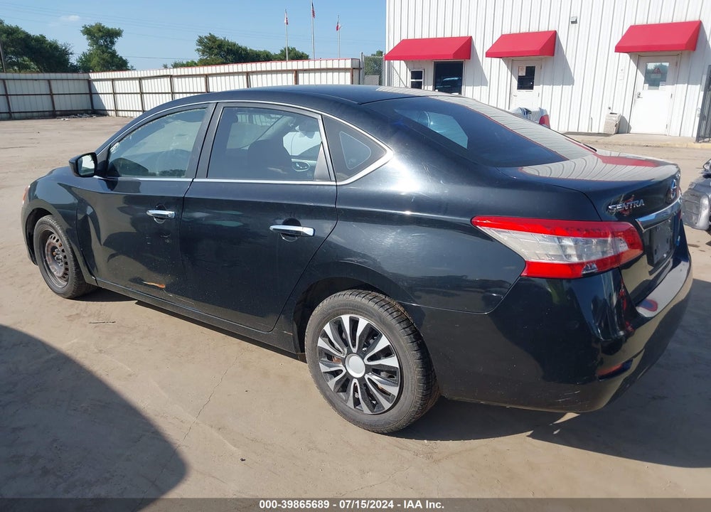 2013 NISSAN SENTRA S VIN: 3N1AB7AP2DL775737