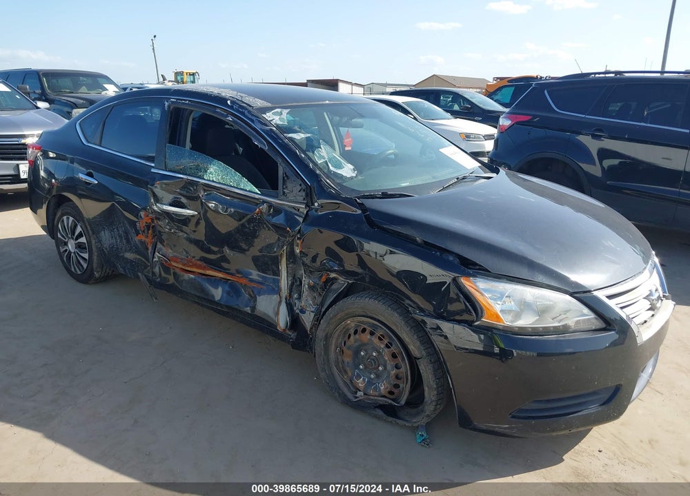 2013 NISSAN SENTRA S VIN: 3N1AB7AP2DL775737