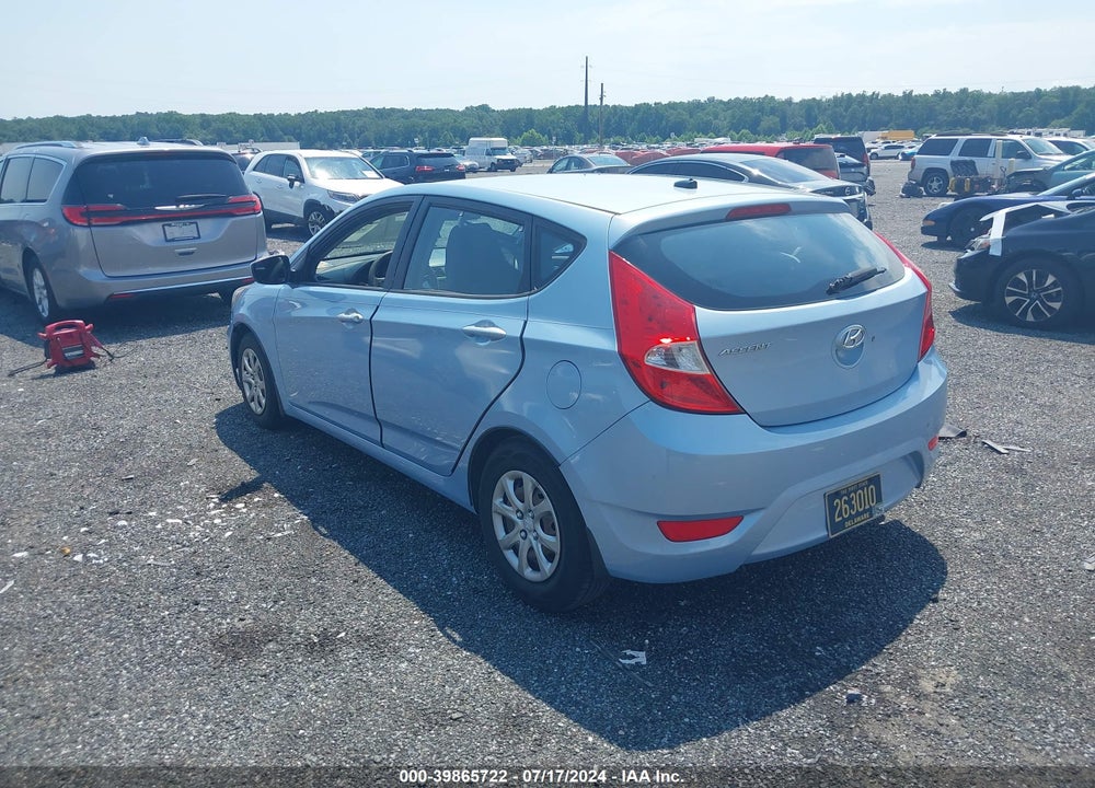 2013 HYUNDAI ACCENT GS VIN: KMHCT5AE0DU098503