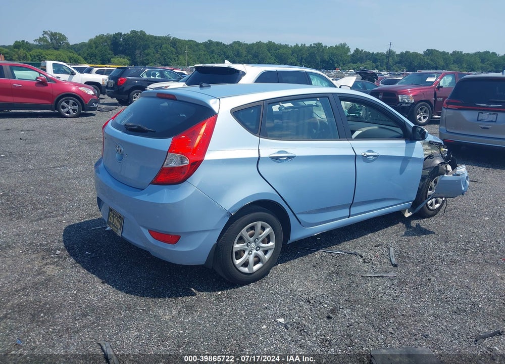 2013 HYUNDAI ACCENT GS VIN: KMHCT5AE0DU098503