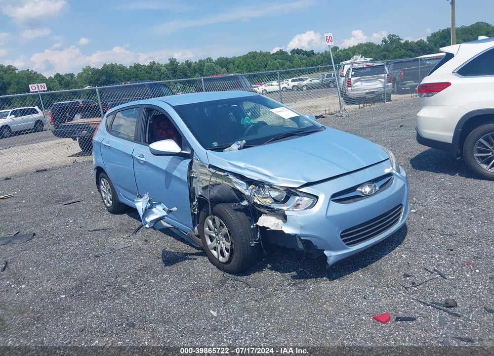 2013 HYUNDAI ACCENT GS VIN: KMHCT5AE0DU098503