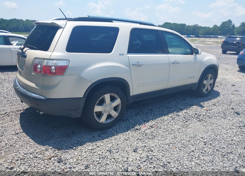 2008 GMC ACADIA SLT-2 VIN: 1GKER33708J196098