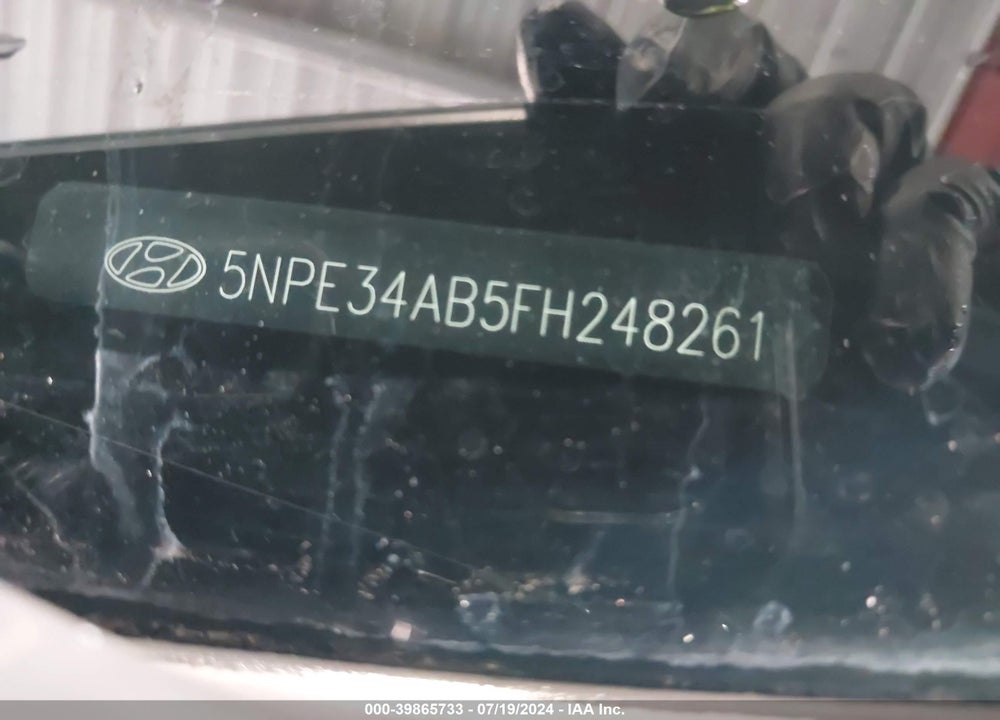 2015 HYUNDAI SONATA VIN: 5NPE34AB5FH248261
