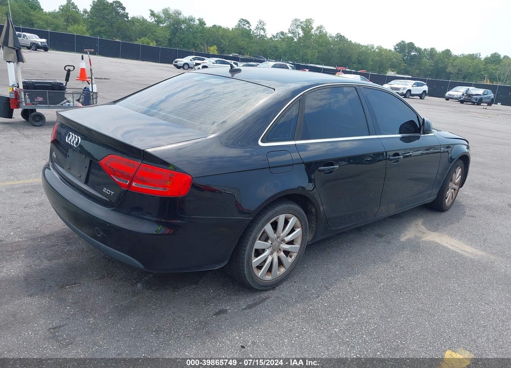 2009 AUDI A4 2.0T PREMIUM VIN: WAUCF78K19N050560