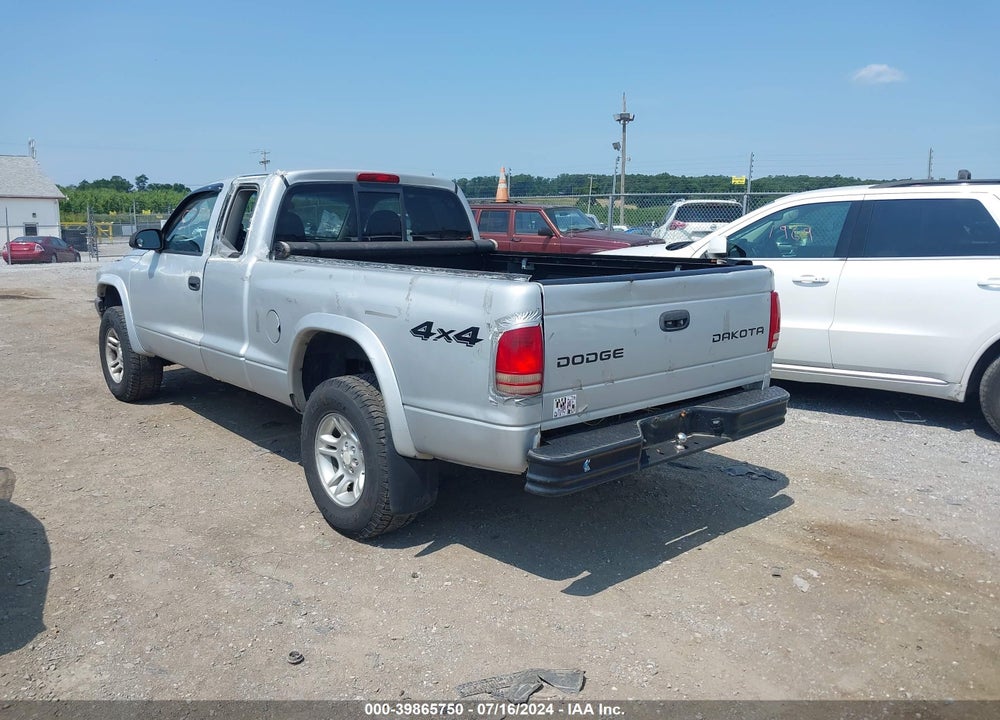2004 DODGE DAKOTA VIN: 1D7HG12K74S649541