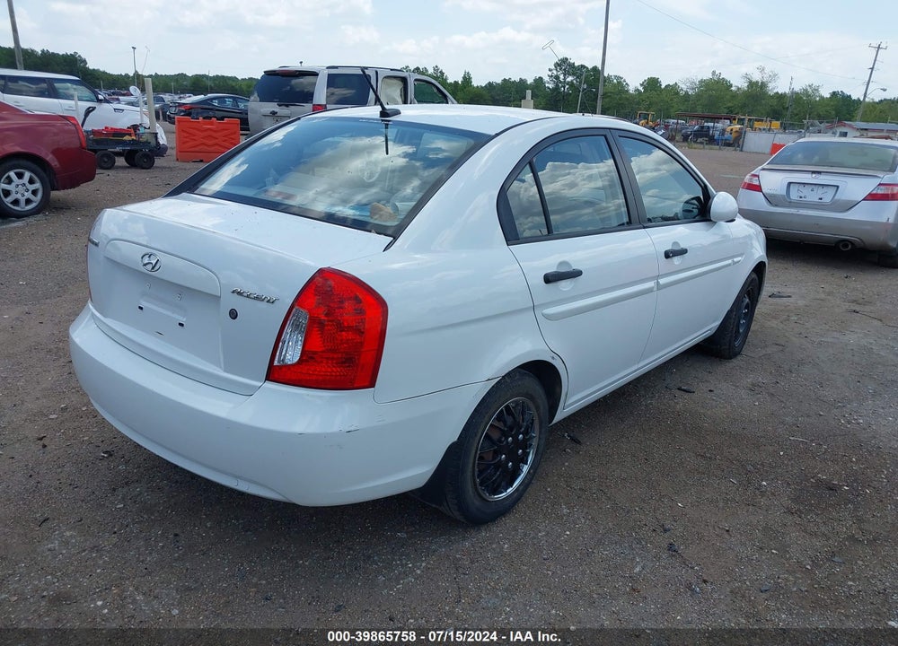 2009 HYUNDAI ACCENT GLS VIN: KMHCN46C19U293870