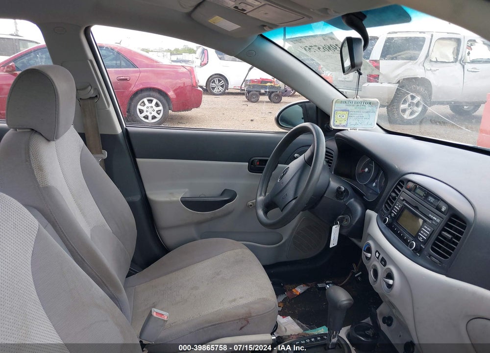 2009 HYUNDAI ACCENT GLS VIN: KMHCN46C19U293870