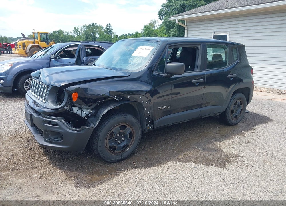 2016 JEEP RENEGADE SPORT VIN: ZACCJBAW0GPD81345