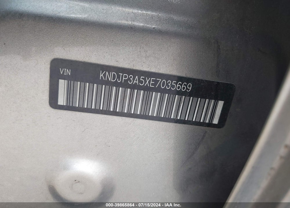 2014 KIA SOUL VIN: KNDJP3A5XE7035669