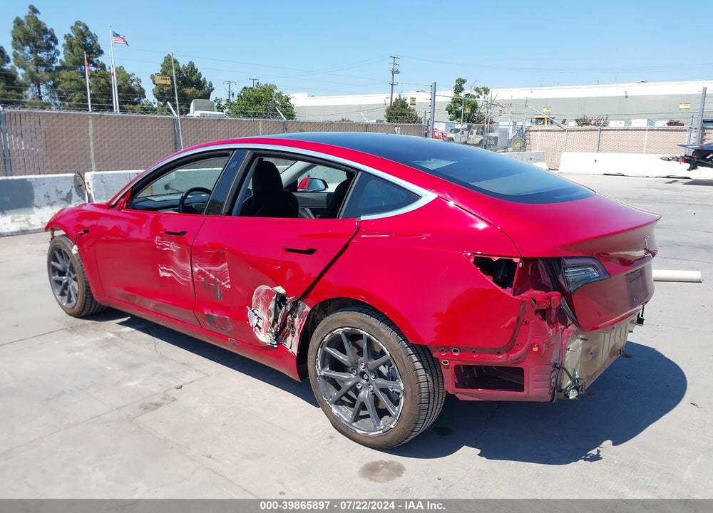 2018 TESLA MODEL 3 LONG RANGE/MID RANGE VIN: 5YJ3E1EA8JF044806