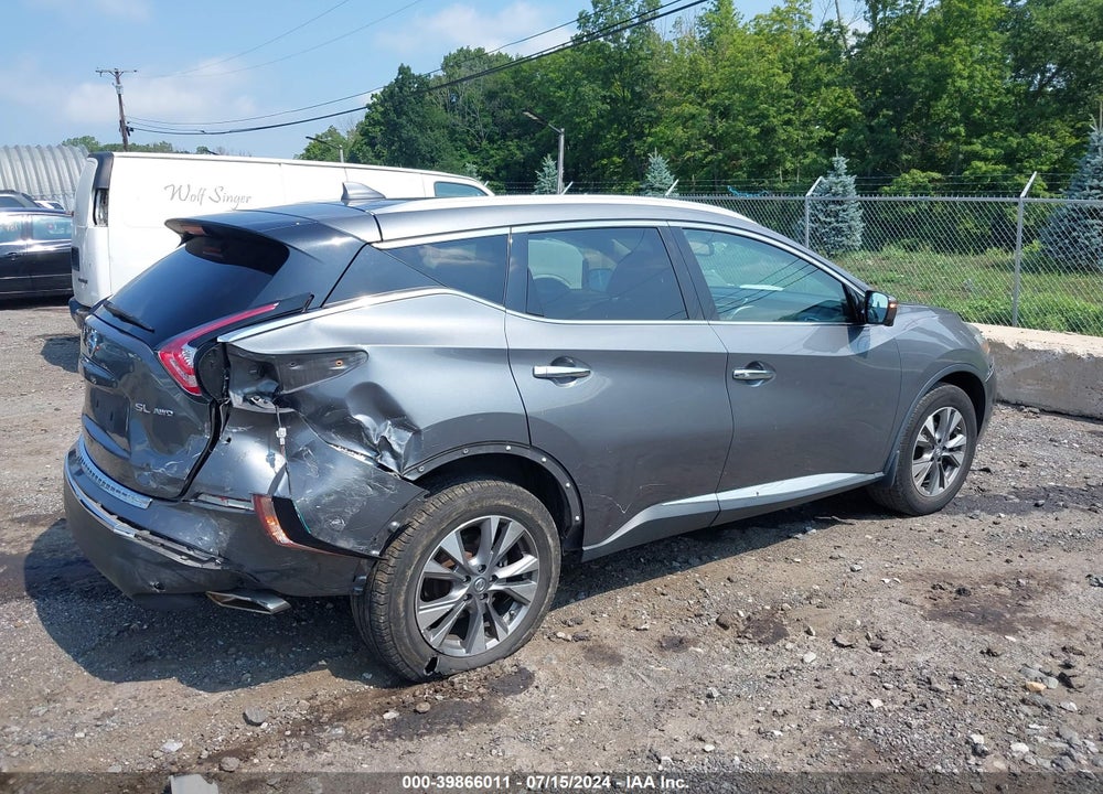 2018 NISSAN MURANO SL VIN: 5N1AZ2MH9JN110079