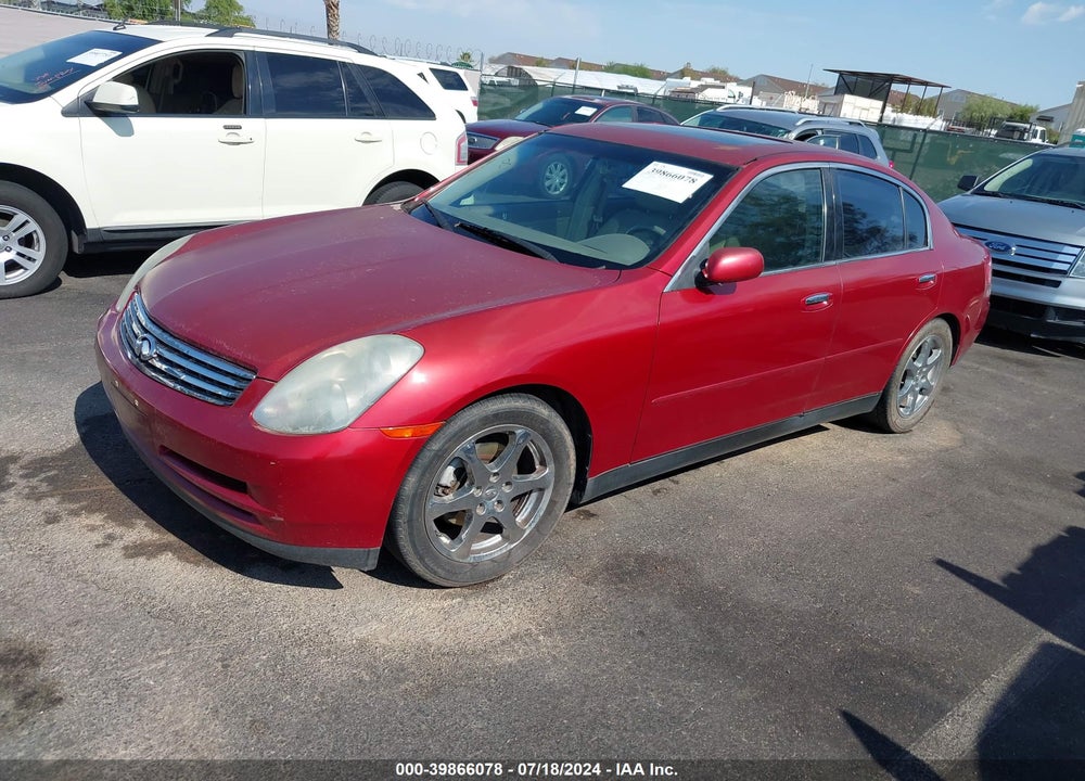 2003 INFINITI G35 LUXURY LEATHER VIN: JNKCV51EX3M301635