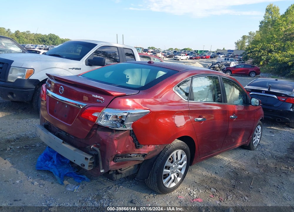 2016 NISSAN SENTRA SV VIN: 3N1AB7AP4GY276171