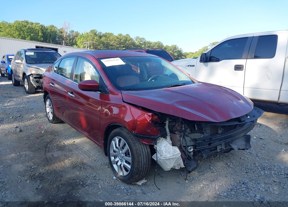 2016 NISSAN SENTRA SV VIN: 3N1AB7AP4GY276171