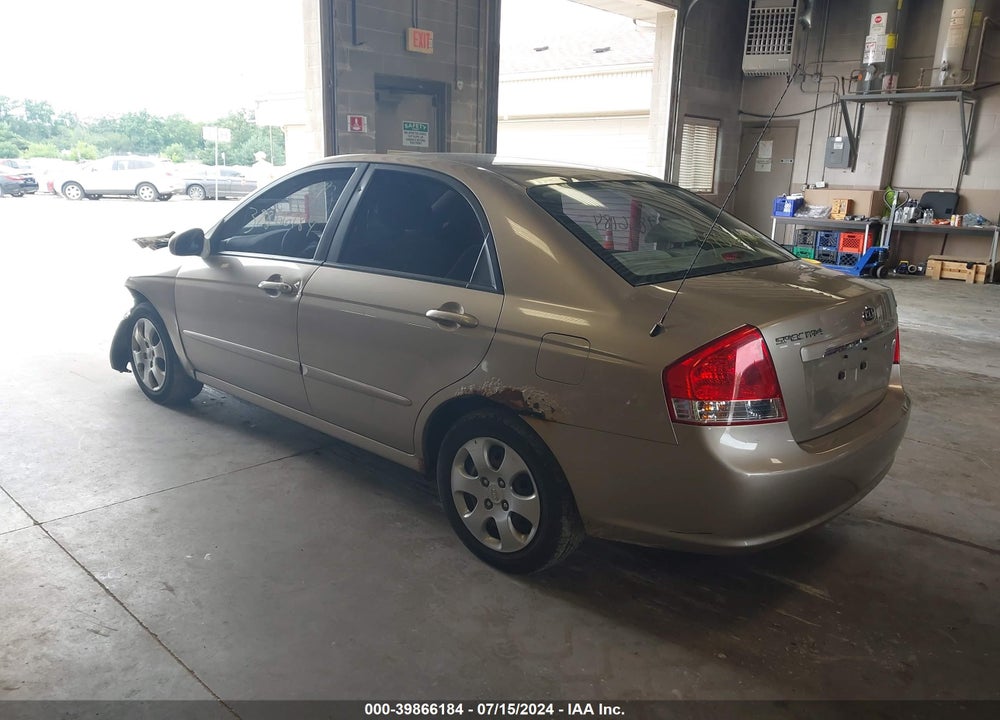2008 KIA SPECTRA EX VIN: KNAFE121185545644