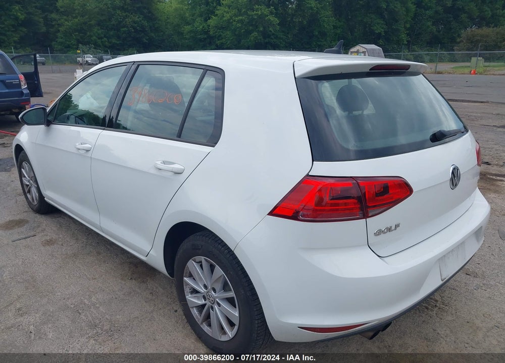 2017 VOLKSWAGEN GOLF TSI S 4-DOOR/TSI WOLFSBURG EDITION 4-DOOR VIN: 3VW117AUXHM076553